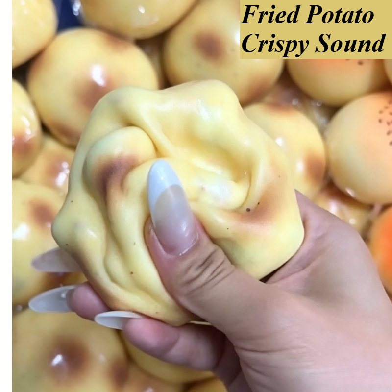 Party Games For Adults And Kids - Fried Potato Shaped Squishy Toy Crispy
