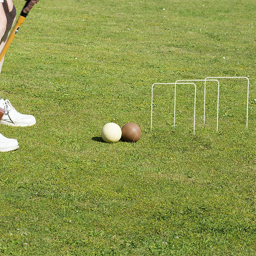 4Pcs Croquet Metal Hoops Repla – Croquet Set Lawn Bewertung und Preis