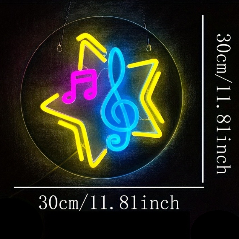 Music Star Note Neon Sign Cute – Party Games Kids Indoor Bewertung und Preis