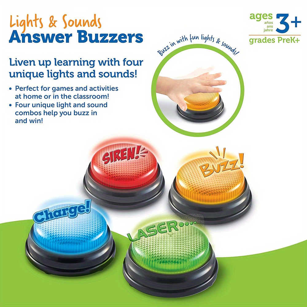 4pcs Lights and Sounds Buzzers – Party Family Games Bewertung und Preis