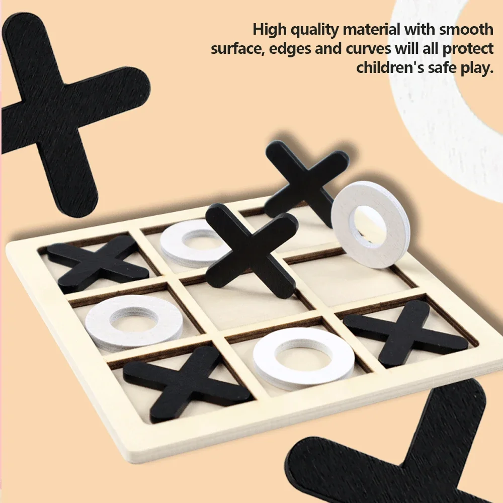 Wooden XO Tic Tac Toe Game Min – Party Games Kids Indoor Bewertung und Preis