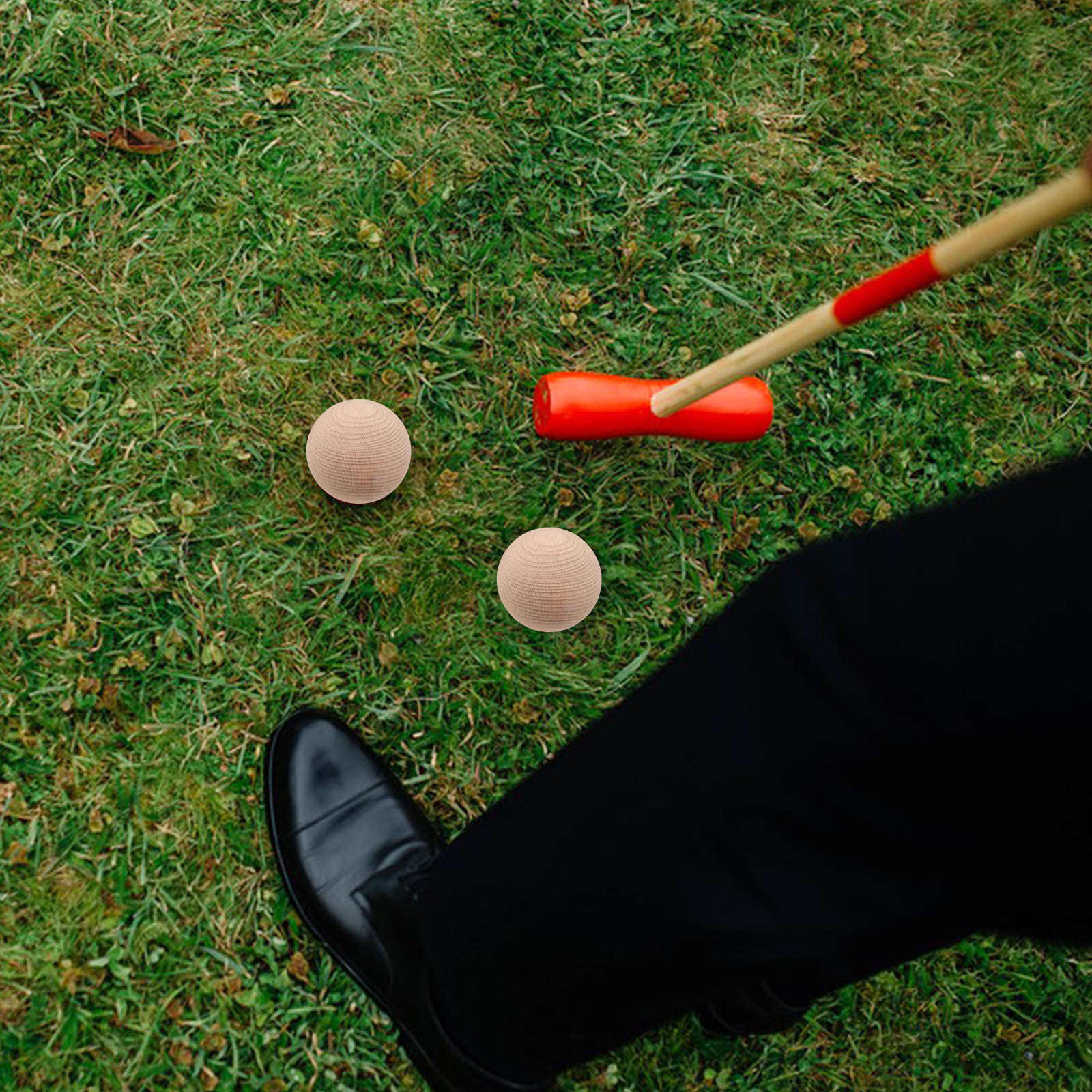 3Pcs Beech Wood Golf Croquet B – Croquet Set Lawn Bewertung und Preis