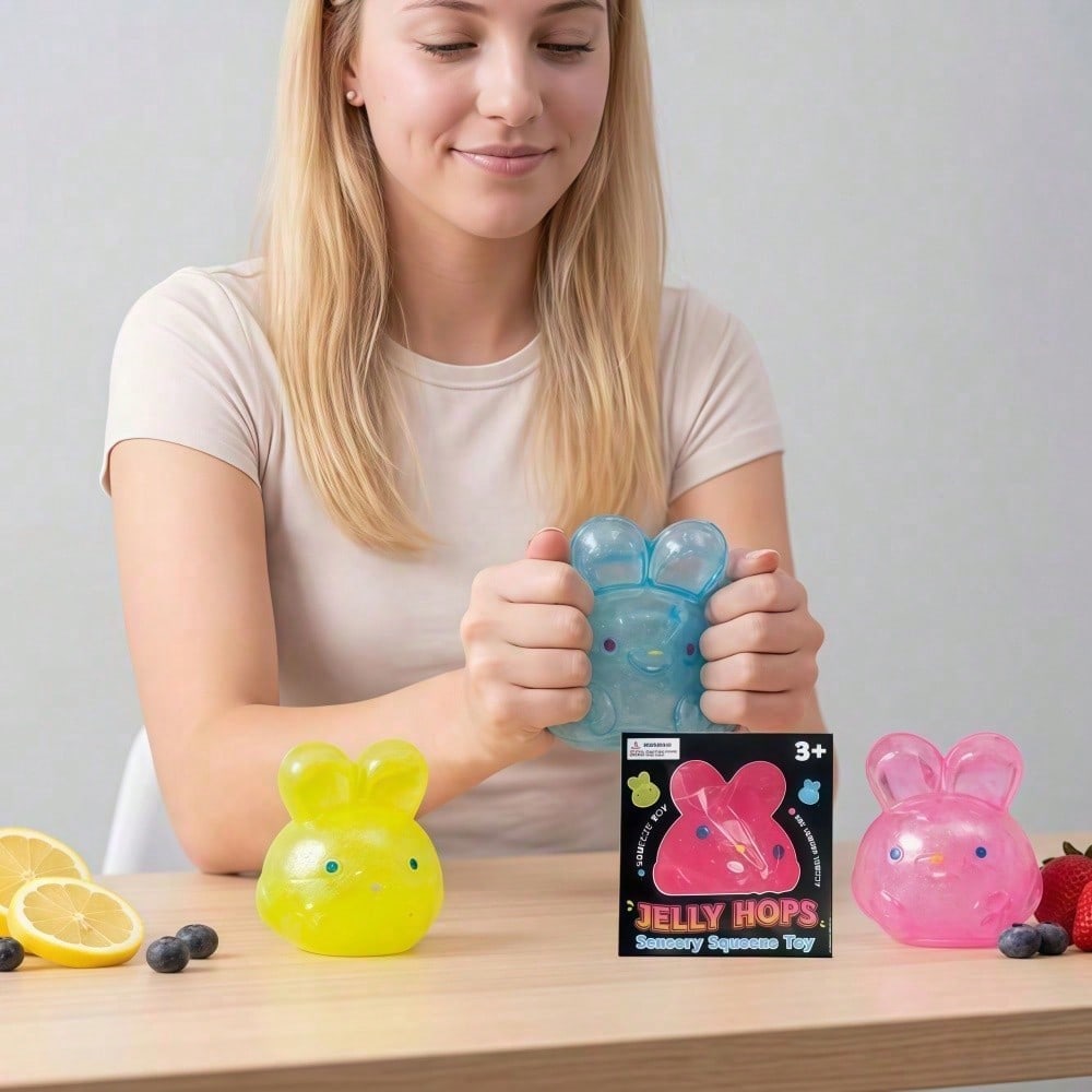 1pc Jelly Jumping Rabbit Stres – Party Games Graduation Bewertung und Preis