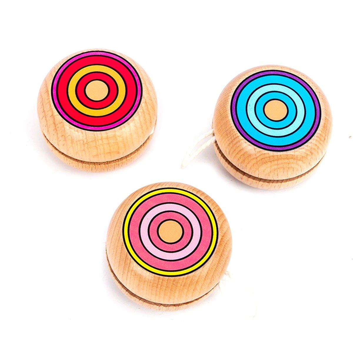 2pcs Wooden Circular Yo-Yo Bal – Party Games Physical Bewertung und Preis