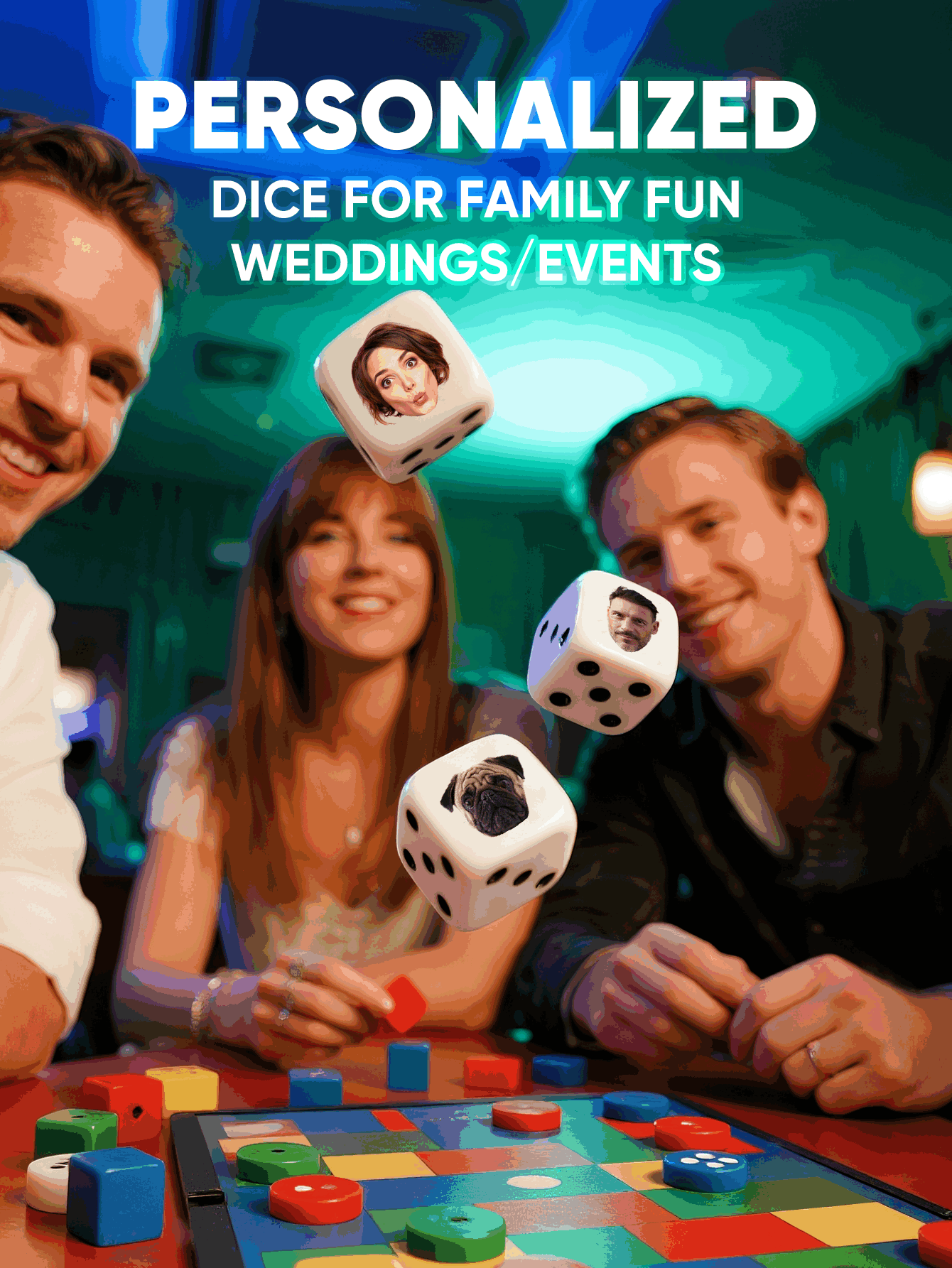 Custom Face Dice Personalized  – Party Family Games Bewertung und Preis