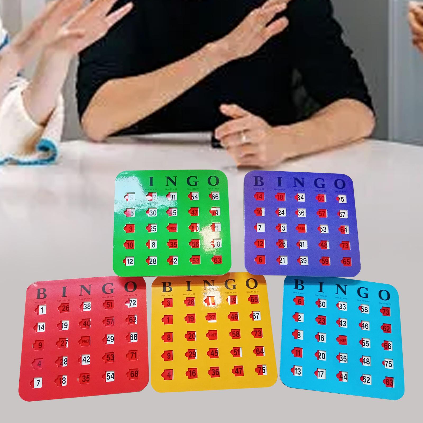 5 Pieces Bingo Game Cards Larg – Party Games For Adults Large Group Bewertung und Preis