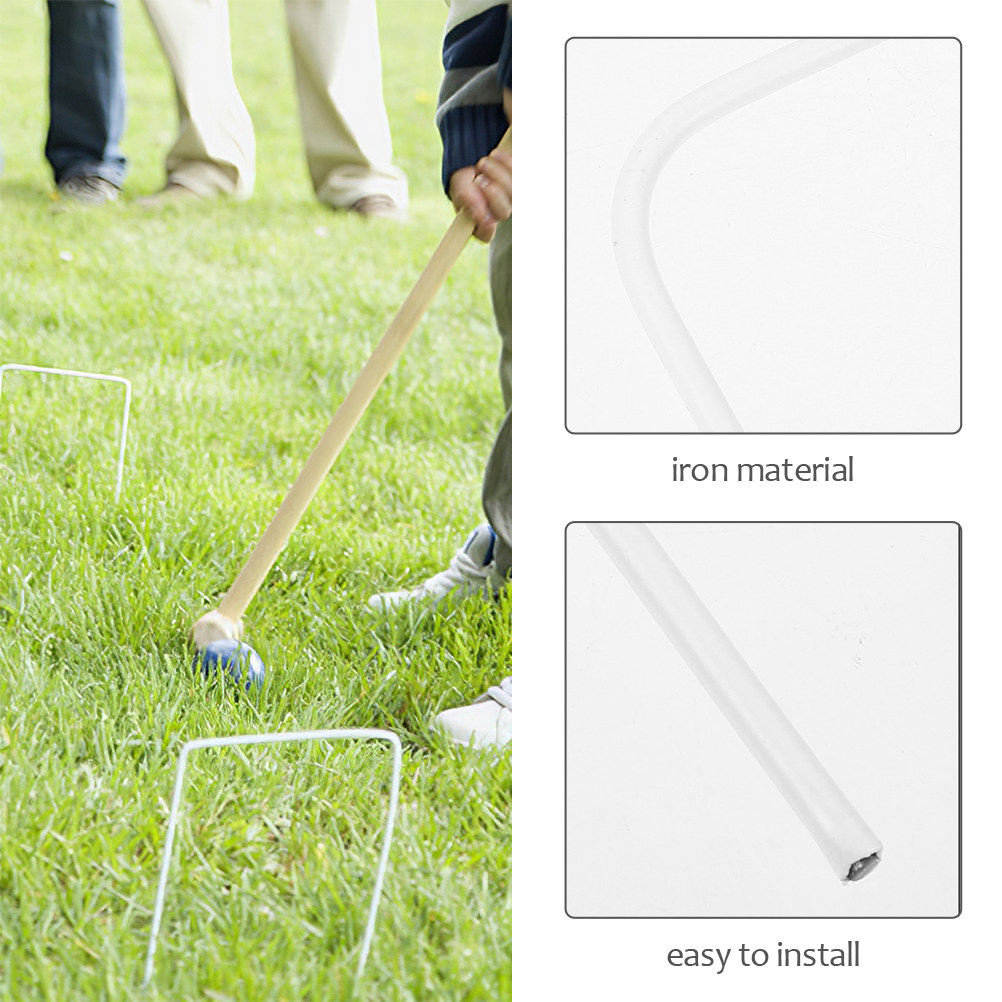 8Pcs Croquet Metal Wickets Hoo – Croquet Set Lawn Bewertung und Preis
