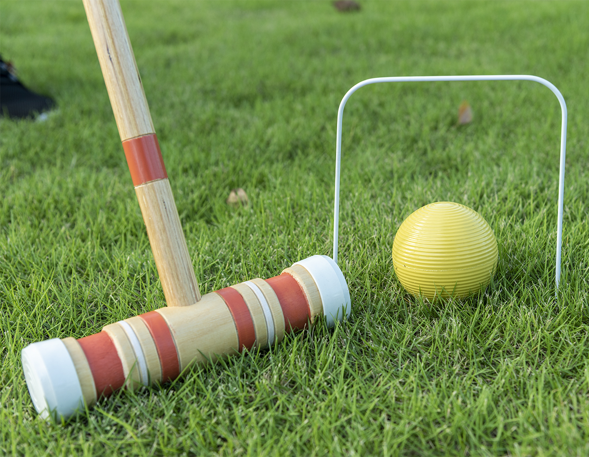 Six-Player Croquet Set with Wo – Croquet Set Lawn Bewertung und Preis