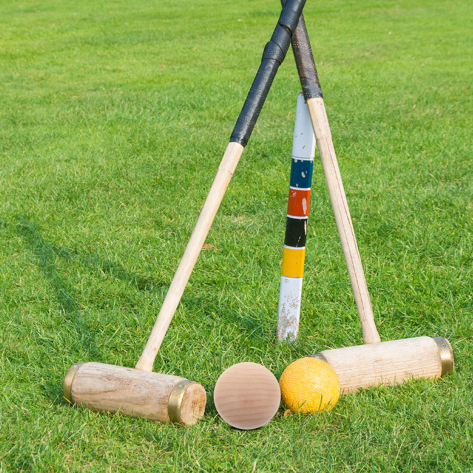 6Pcs Smooth Unfinished Wooden  – Croquet Set Lawn Bewertung und Preis