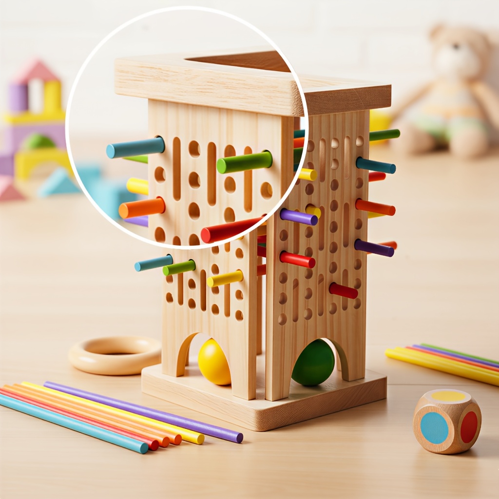 Montessori Wooden Board Game C – Party Games Kids Indoor Bewertung und Preis