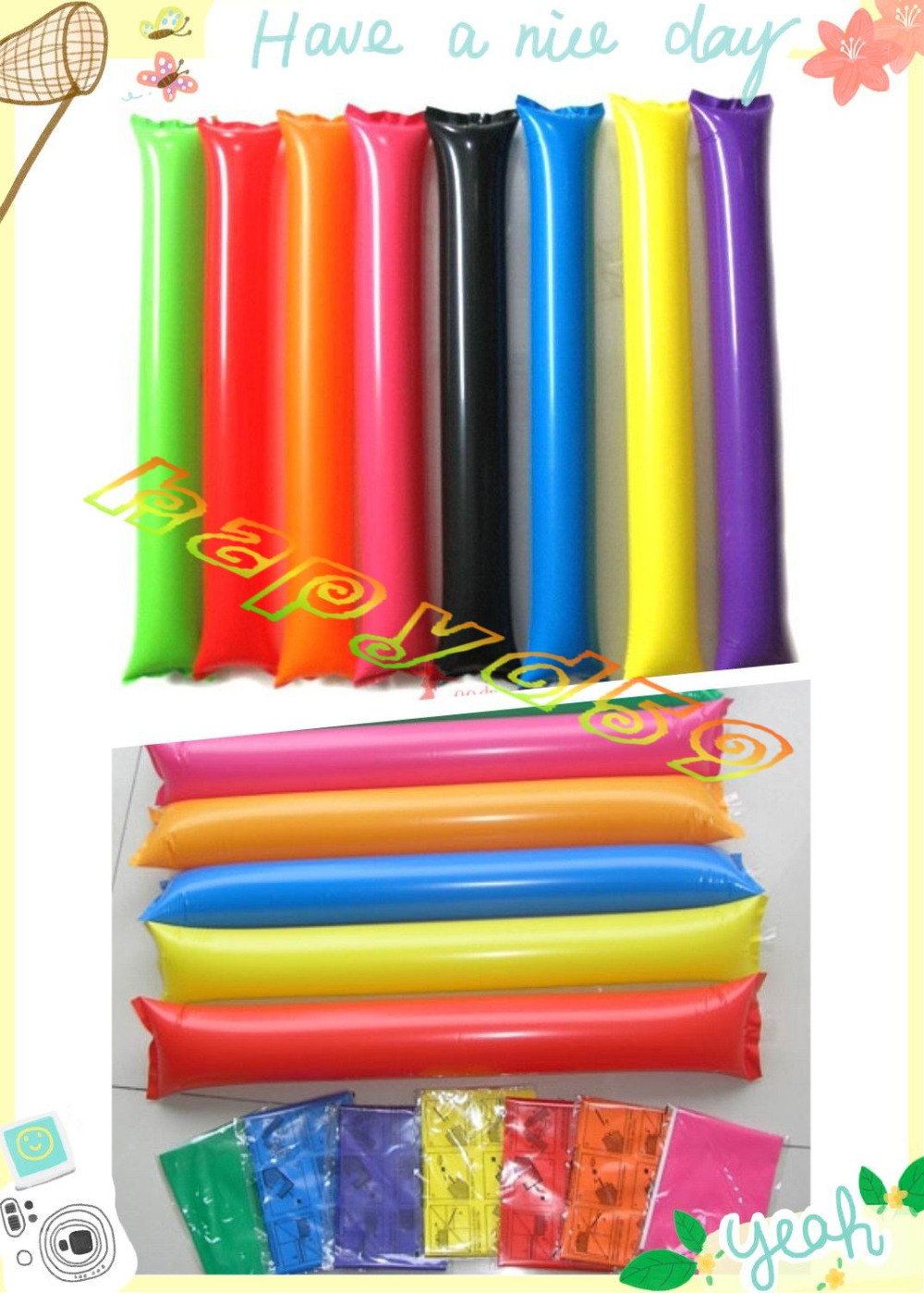 100pcs 60cm clapper ballon bea – Party Games Graduation Bewertung und Preis