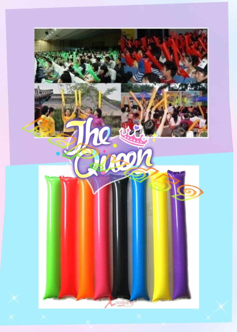 100pcs 60cm clapper ballon bea – Party Games Graduation Bewertung und Preis