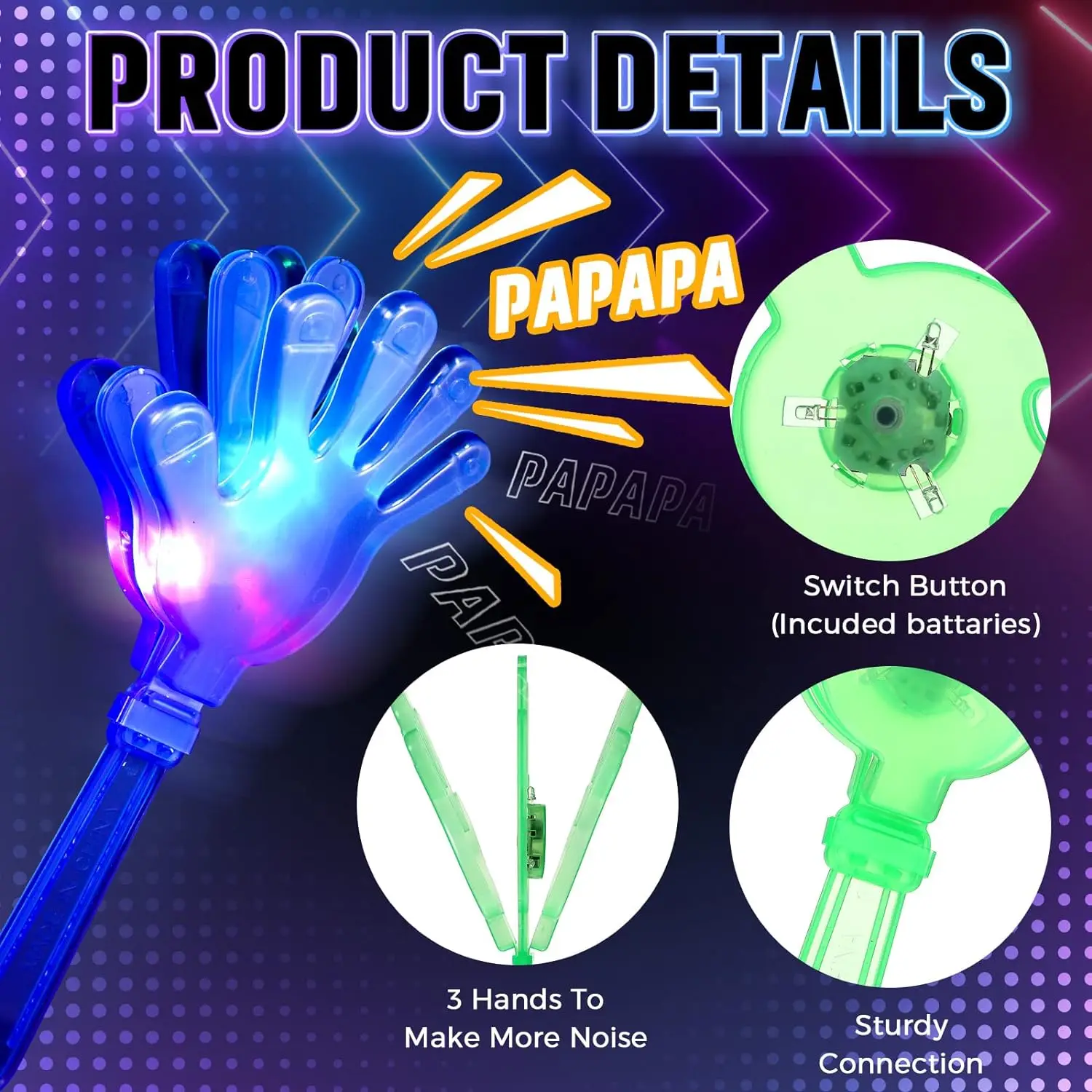 12pcs Hand Clappers Light up L – Party Games Graduation Bewertung und Preis