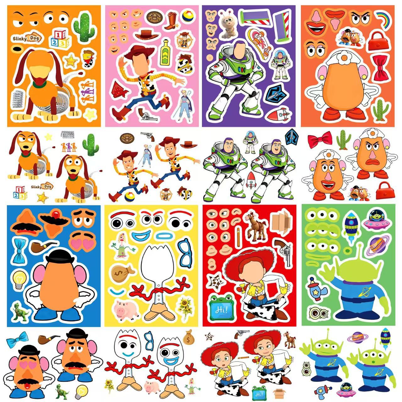 1 box of 8 sheets Make a Face  – Party Games Kids Bewertung und Preis