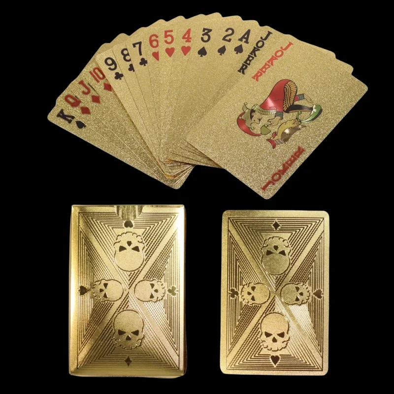 Gold Foil Skull Poker Cards Wa – Party Games Using Playing Cards Bewertung und Preis