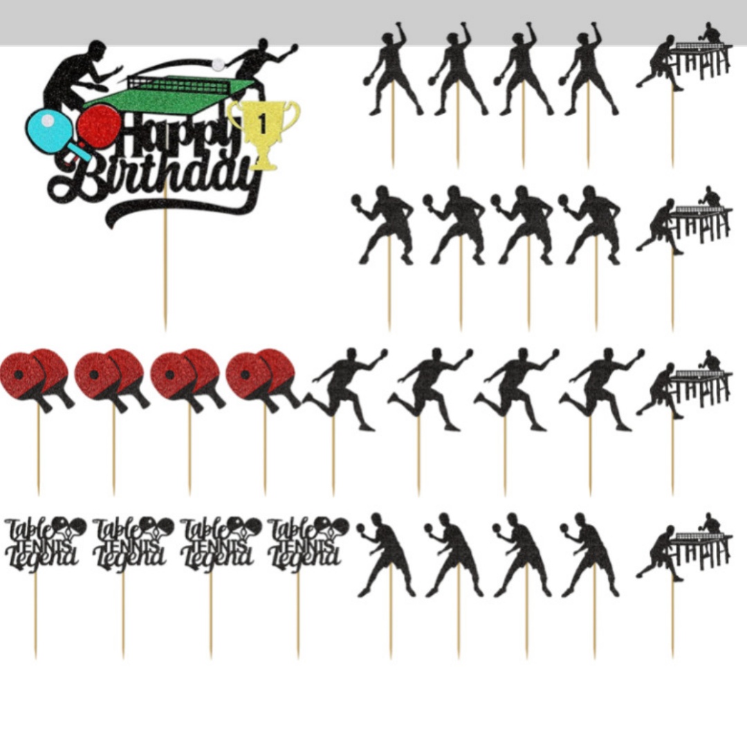 Ping Pong Cake Topper Happy Bi – Party Games Jenga Bewertung und Preis