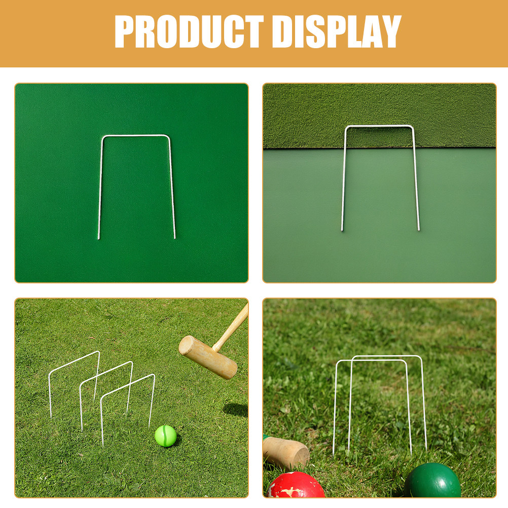 10Pcs Croquet Wickets White Me – Croquet Set Lawn Bewertung und Preis