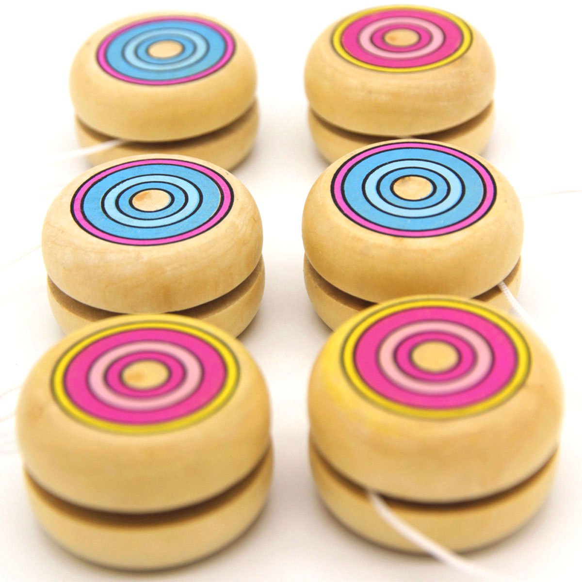 2pcs Wooden Circular Yo-Yo Bal – Party Games Physical Bewertung und Preis