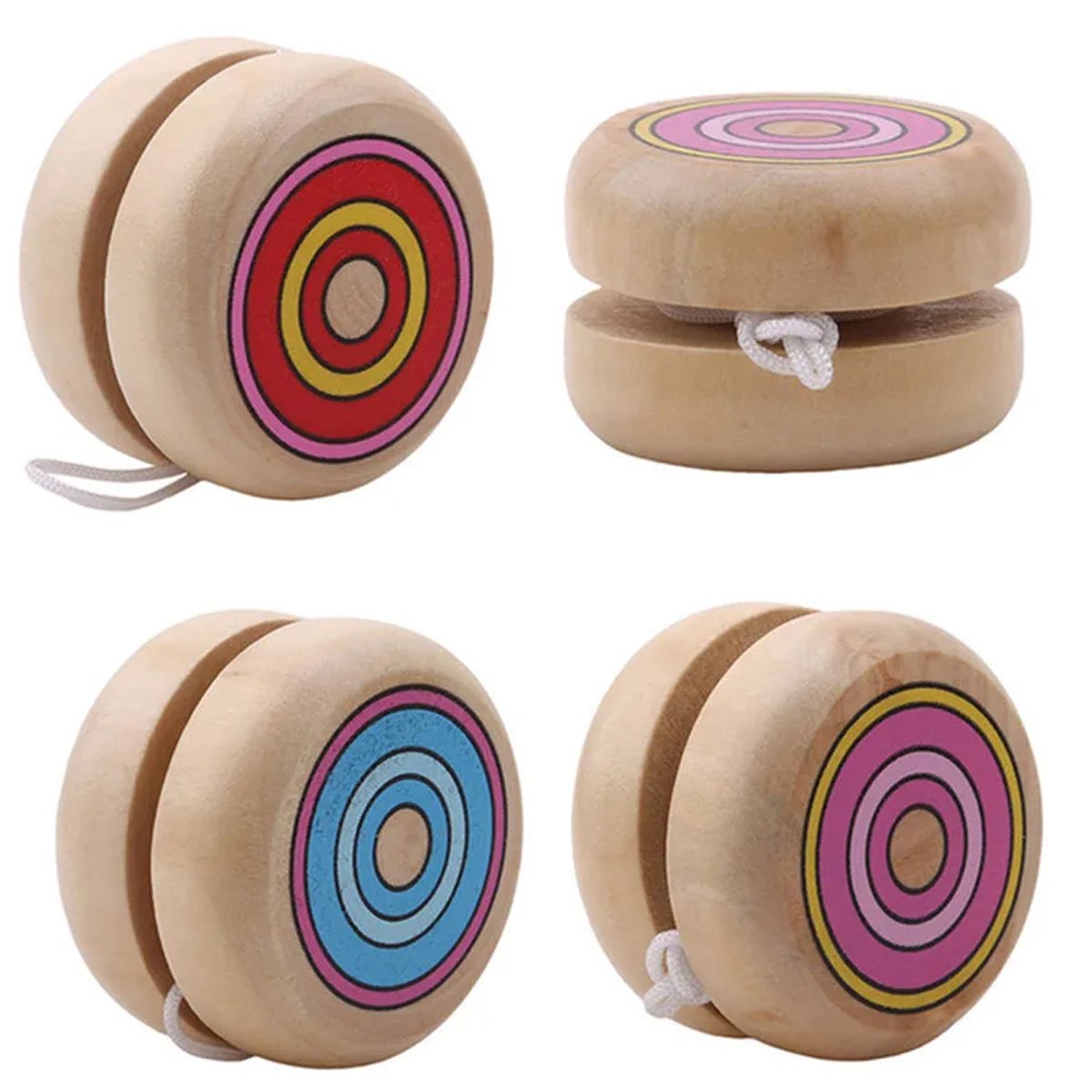 2pcs Wooden Circular Yo-Yo Bal – Party Games Physical Bewertung und Preis