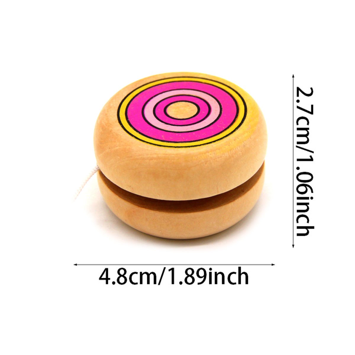2pcs Wooden Circular Yo-Yo Bal – Party Games Physical Bewertung und Preis