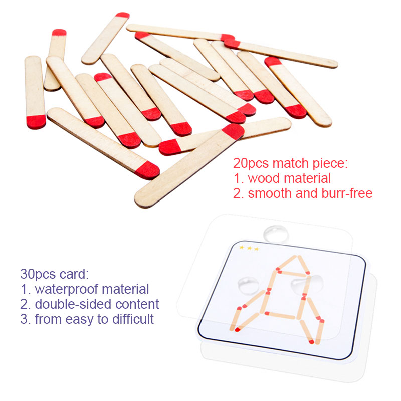 Montessori Matches Puzzles Gam – Party Games Kids Indoor Bewertung und Preis