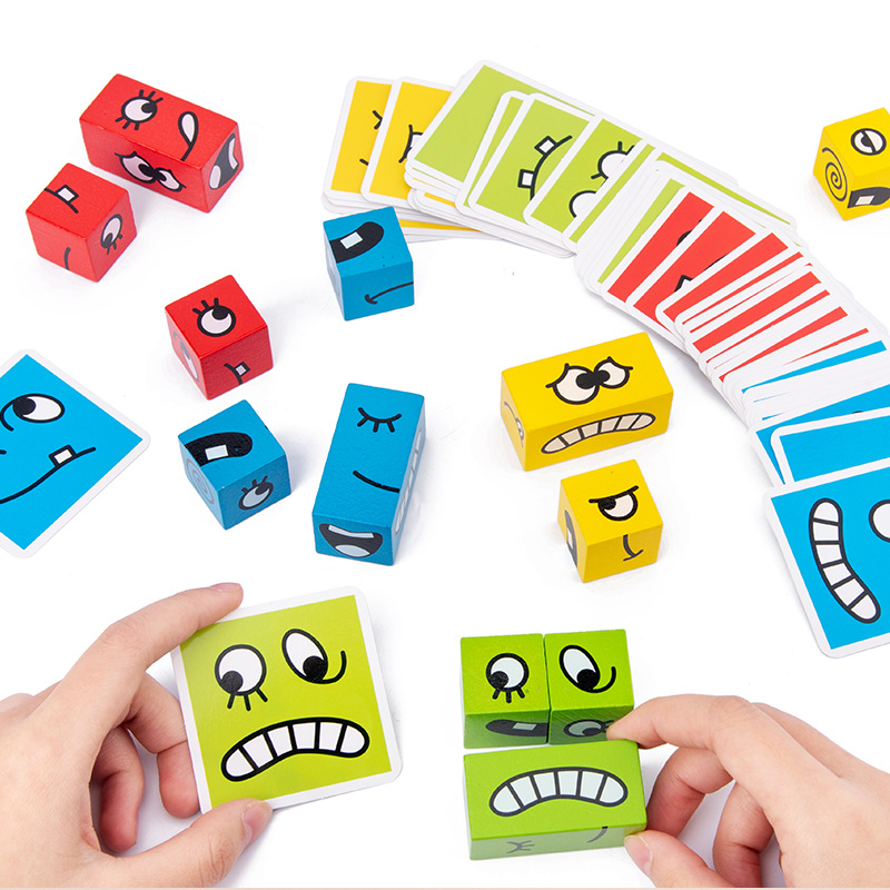 1Pcs Expressions Matching Puzz – Party Games Kids Indoor Bewertung und Preis