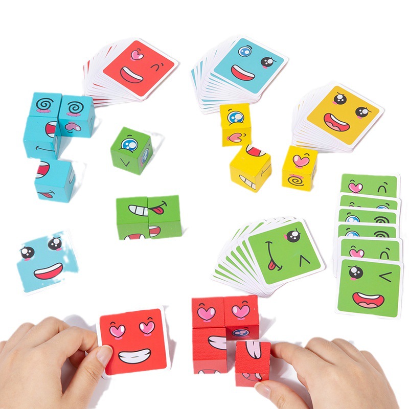 1Pcs Expressions Matching Puzz – Party Games Kids Indoor Bewertung und Preis