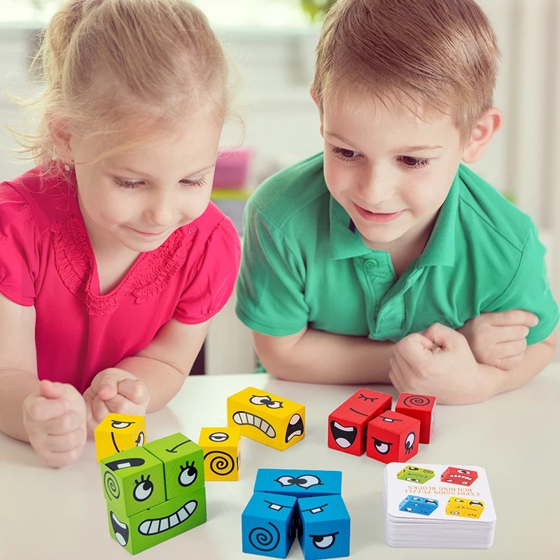 1Pcs Expressions Matching Puzz – Party Games Kids Indoor Bewertung und Preis