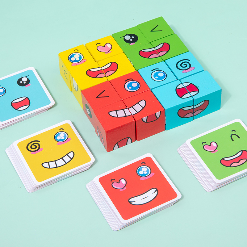 1Pcs Expressions Matching Puzz – Party Games Kids Indoor Bewertung und Preis
