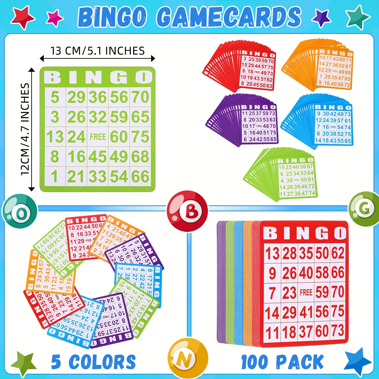Set of 148 Bingo Game Cards in – Party Family Games Bewertung und Preis