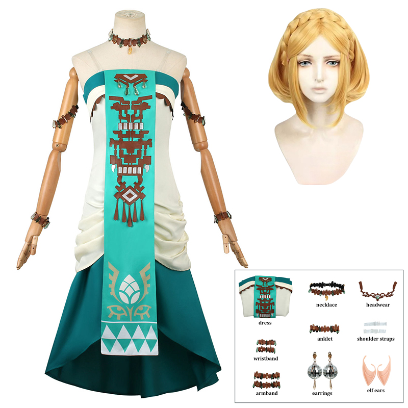 Princess Zelda Coaplay Costume – Zelda Party Games Bewertung und Preis
