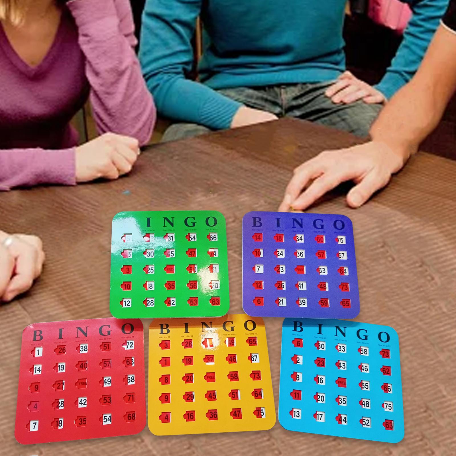 5 Pieces Large Print Bingo Car – Party Games For Adults Large Group Bewertung und Preis